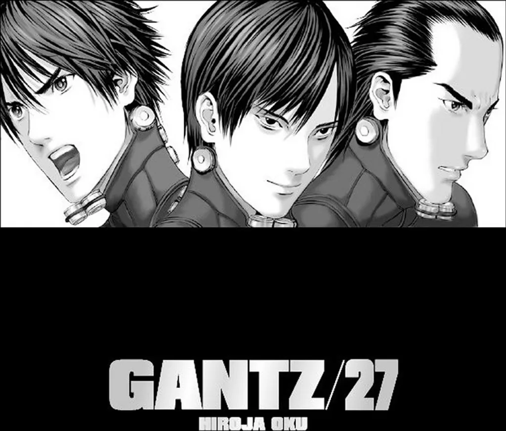 Pull Gantz 27 Crewneck Manga Look Oversize en Molleton Doux Gris - 5