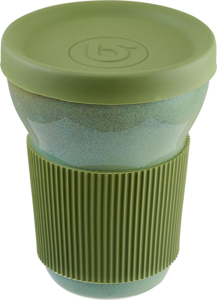 Softline Sage Becher 35cl m. Griff u. Deckel - 6 Stück