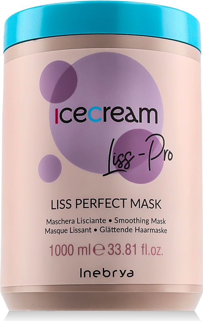 INEBRYA IceCream Liss Glättende Maske 1000ml Produktbild 