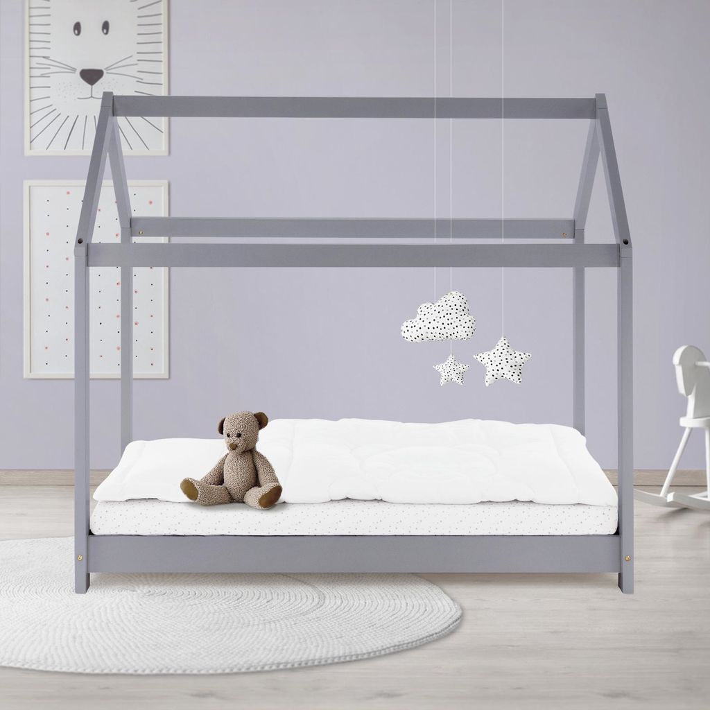 ML-Design dětská postel 70x140 cm se stříškou a roštovým Obrázek produktu