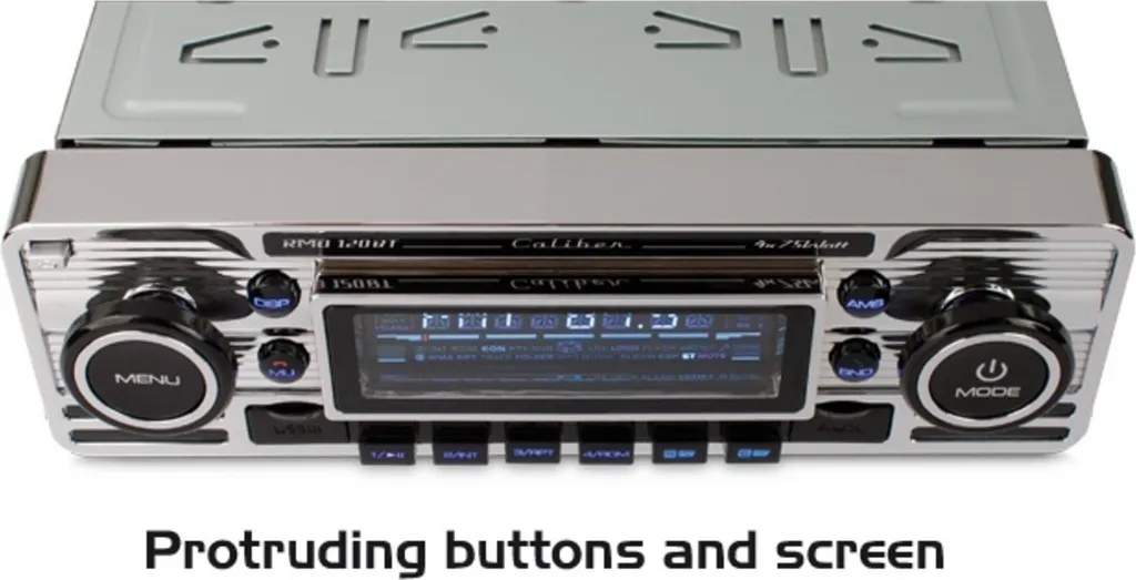 Autoradio Bluetooth 1 DIN Rétro Caliber RMD120BT - Kit Mains Libres USB - 2