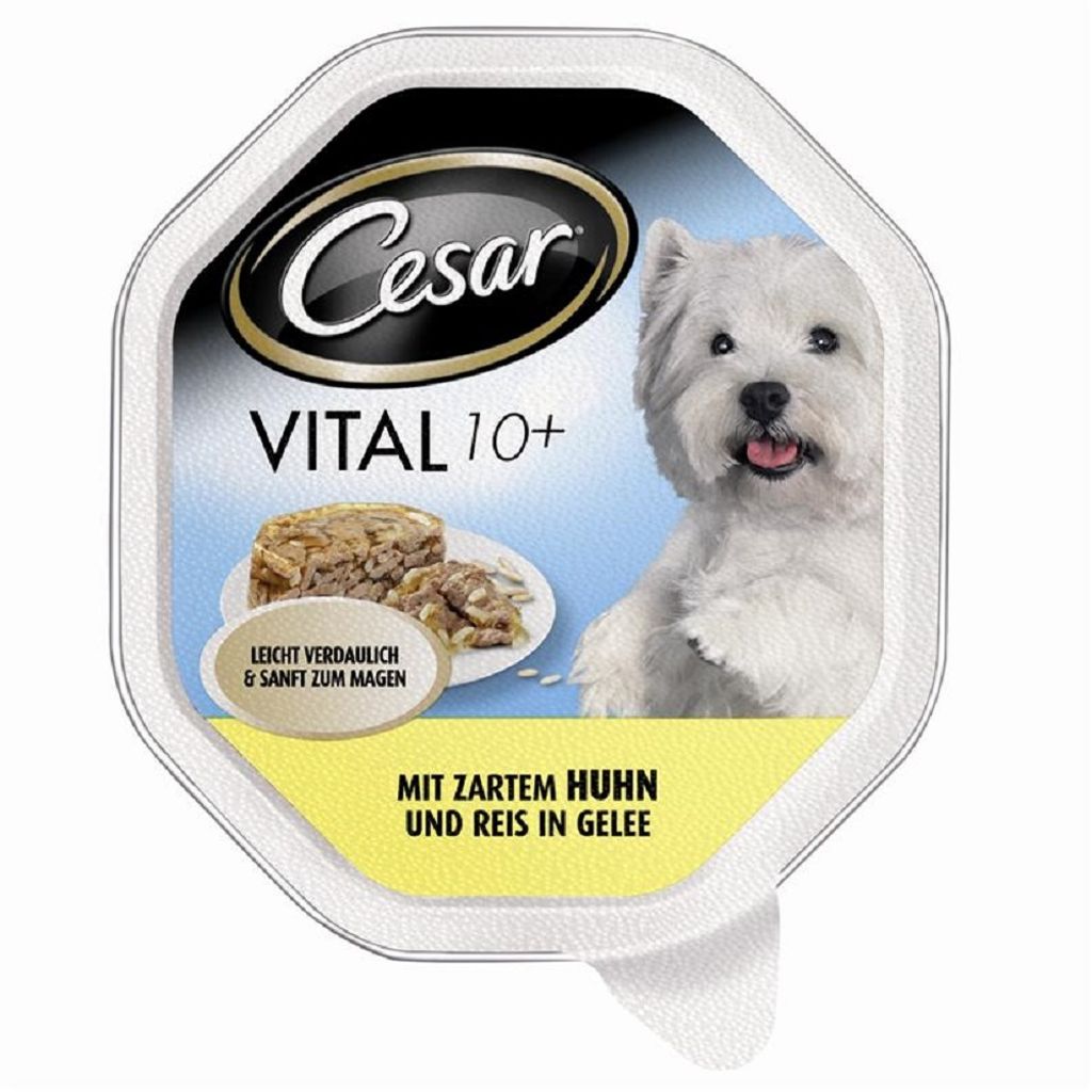 Cesar Senior Huhnstückchen mit Reis 150g Produktbild 