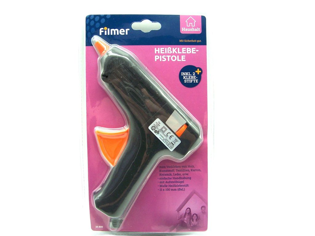 Heißklebepistole 40 Watt Inkl. 2 x Ø 11 mm Heißklebestäbe
