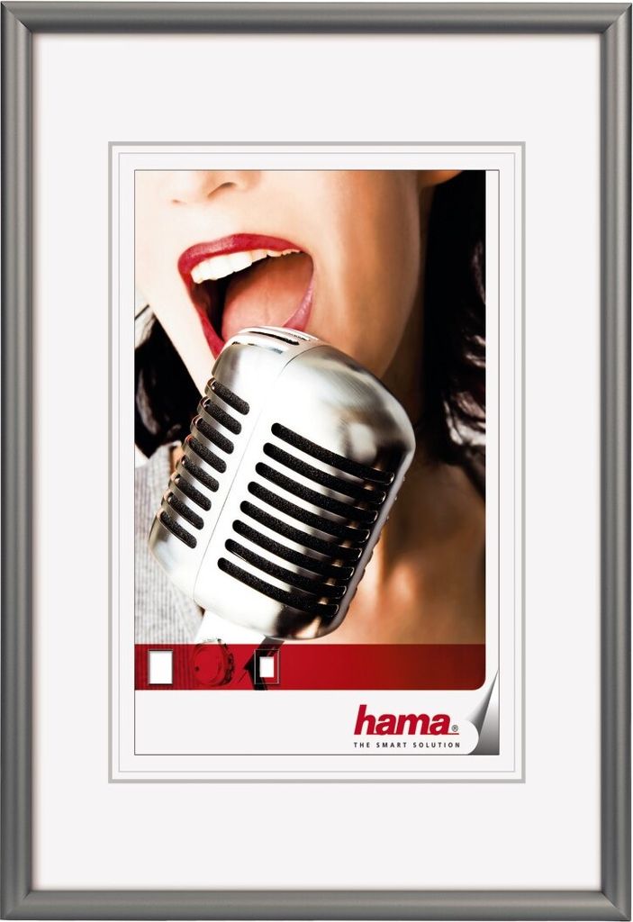 Hama Aluminiumrahmen "Chicago", Kontrastgrau, 24 x 30 cm Produktbild 