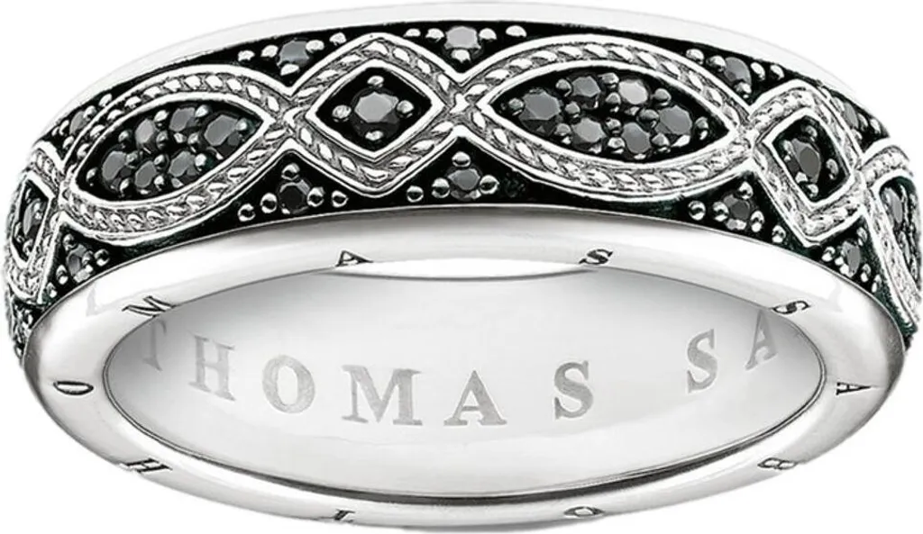 Bague Alliance Large Argent 925 Thomas Sabo Bijou Quotidien Durable Taille 54
