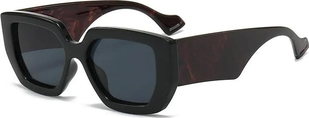 Occhiali da Sole Sporty-Chic Nero Rosso - Protezione UV Fashion 2026