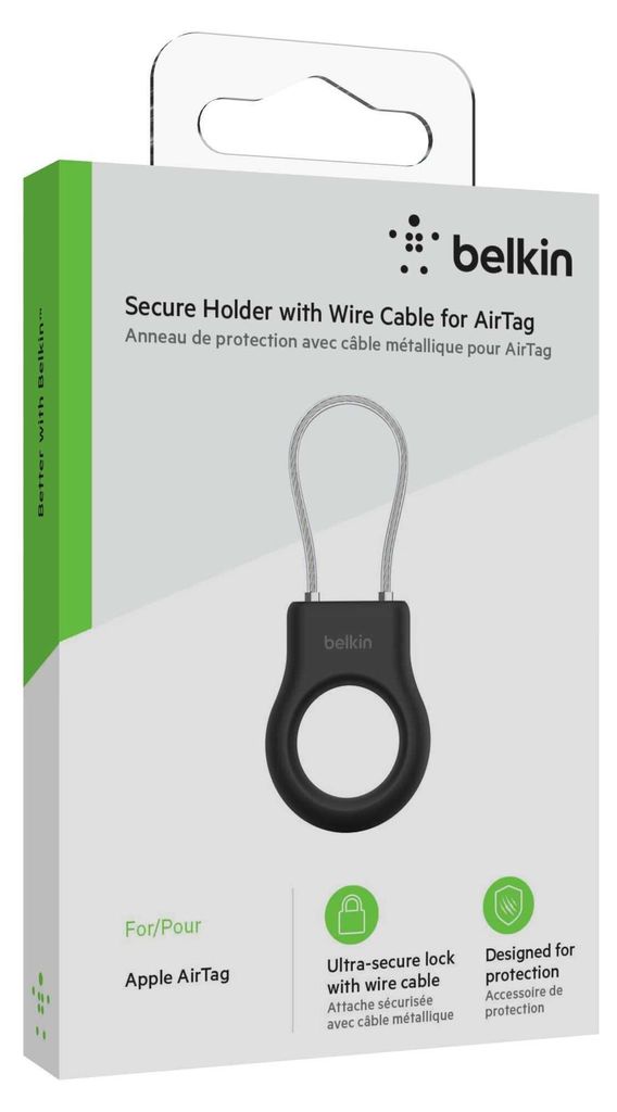 Belkin MSC009btBK, Hülle, Schwarz, Kratzresistent, AirTag, Produktbild 