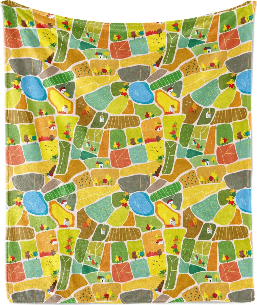 Idea Regalo: Coperta Artistica ABAKUHAUS 125x175 Pile Flanella Morbida