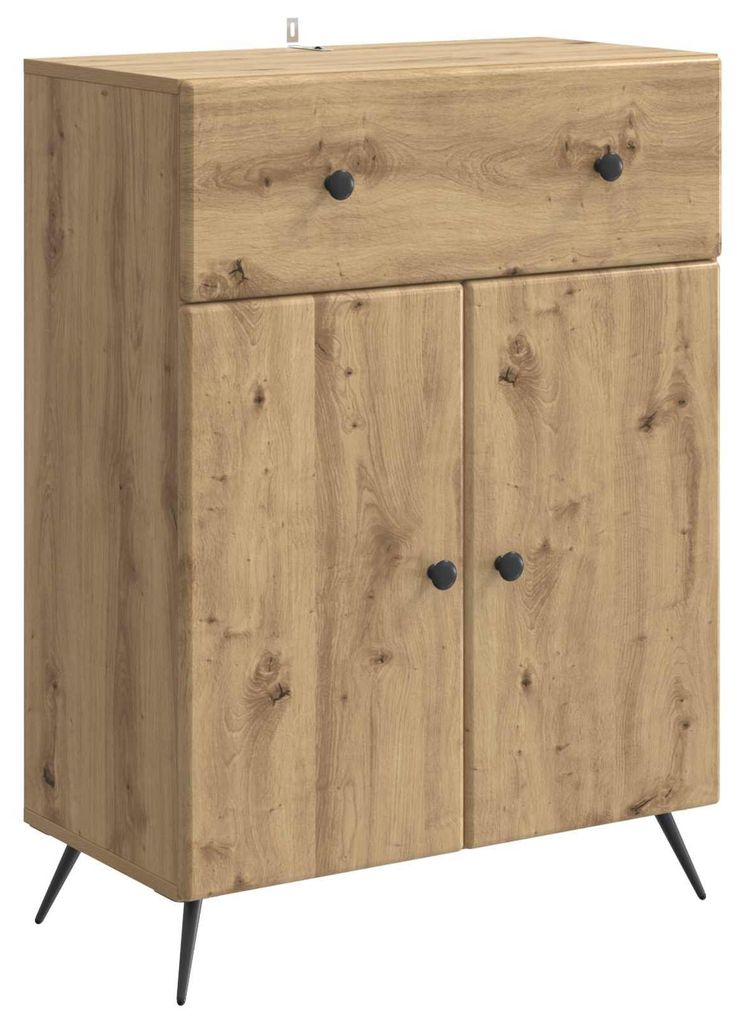 "2026 Moderne"Sideboard(1 pc) klassische - für Wohnzimmer - Standschrank/Beistellschrank - Artisan-Eiche 66x34,5x90cm Holzwerkstoff - Kommoden DEM...