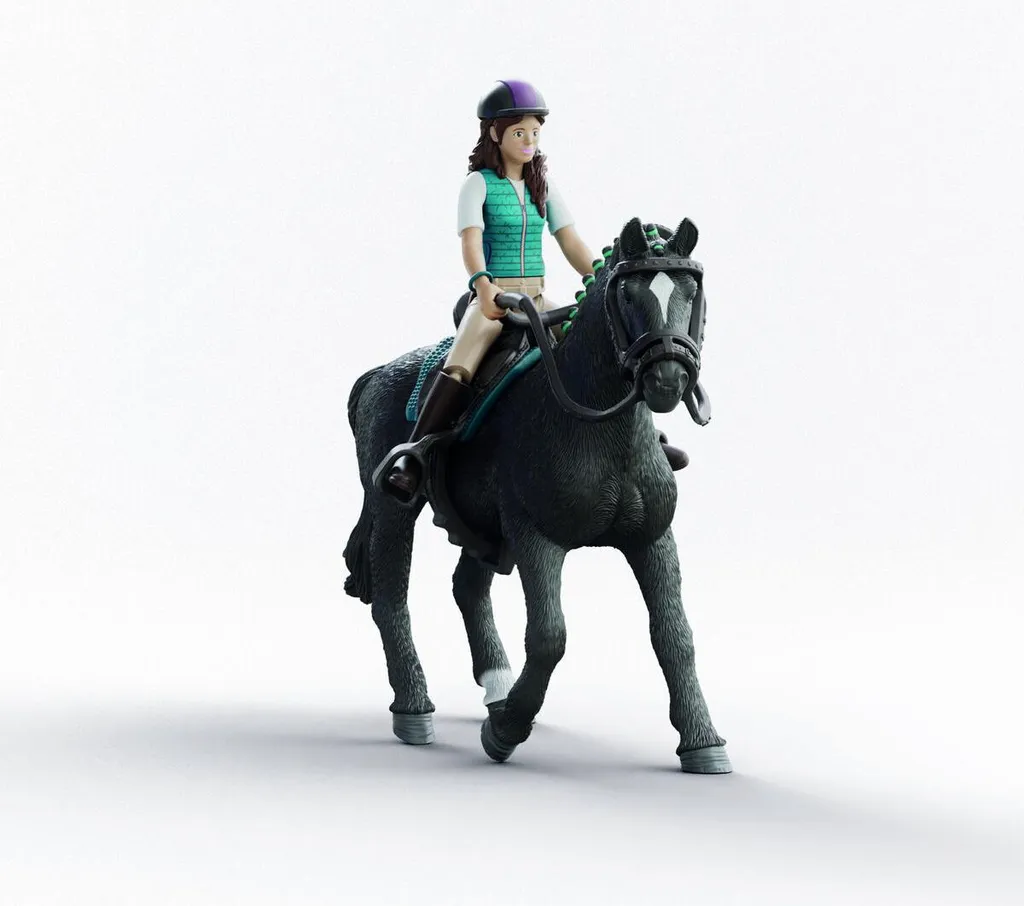 Schleich Horse Club 42712 Lisa & Storm Figurine Articulée avec Cheval