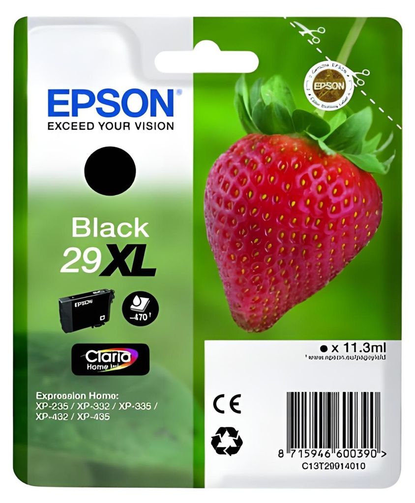 Epson Strawberry Singlepack Black 29XL Claria Home Ink, Zdjęcie produktu 