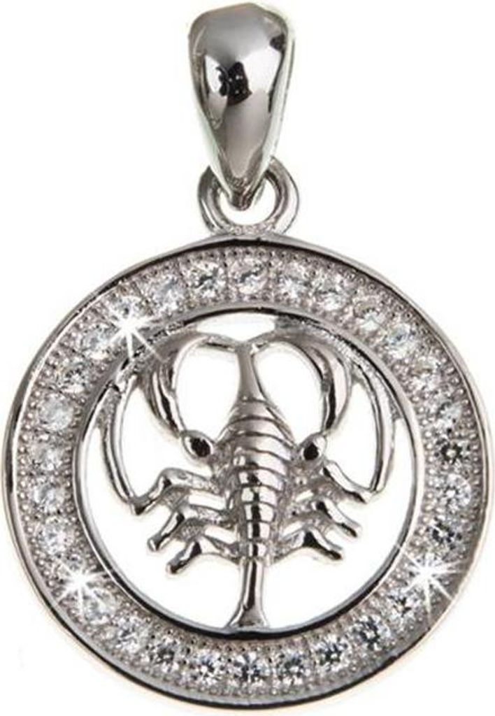 SILBERKETTEN STORE Anhänger Sternzeichen - 925 Silber - Krebs