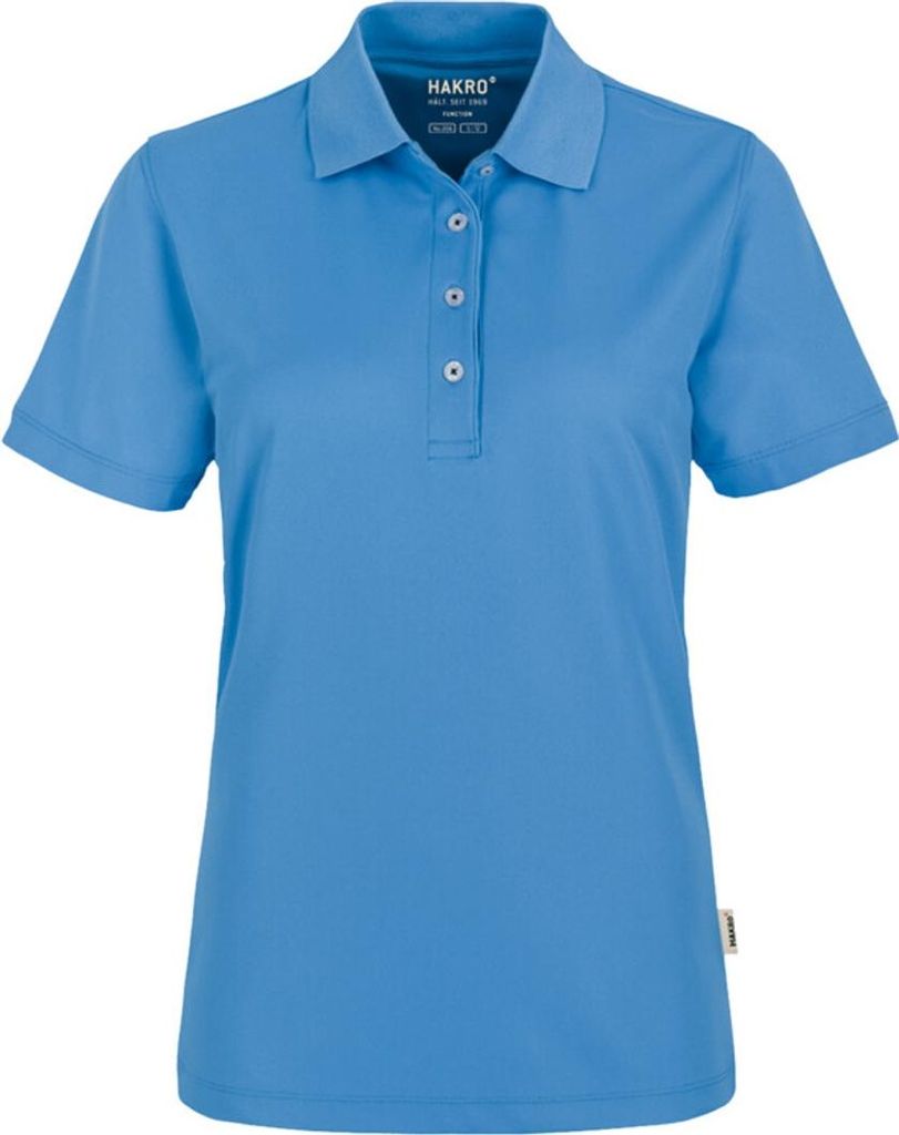 HAKRO Damen Poloshirt Coolmax (Polyesterfasern) 206, malibublau, 3XL