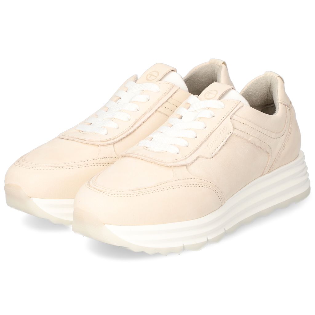 Tamaris damen schnürer Damen Halbschuh in Beige, Größe 41