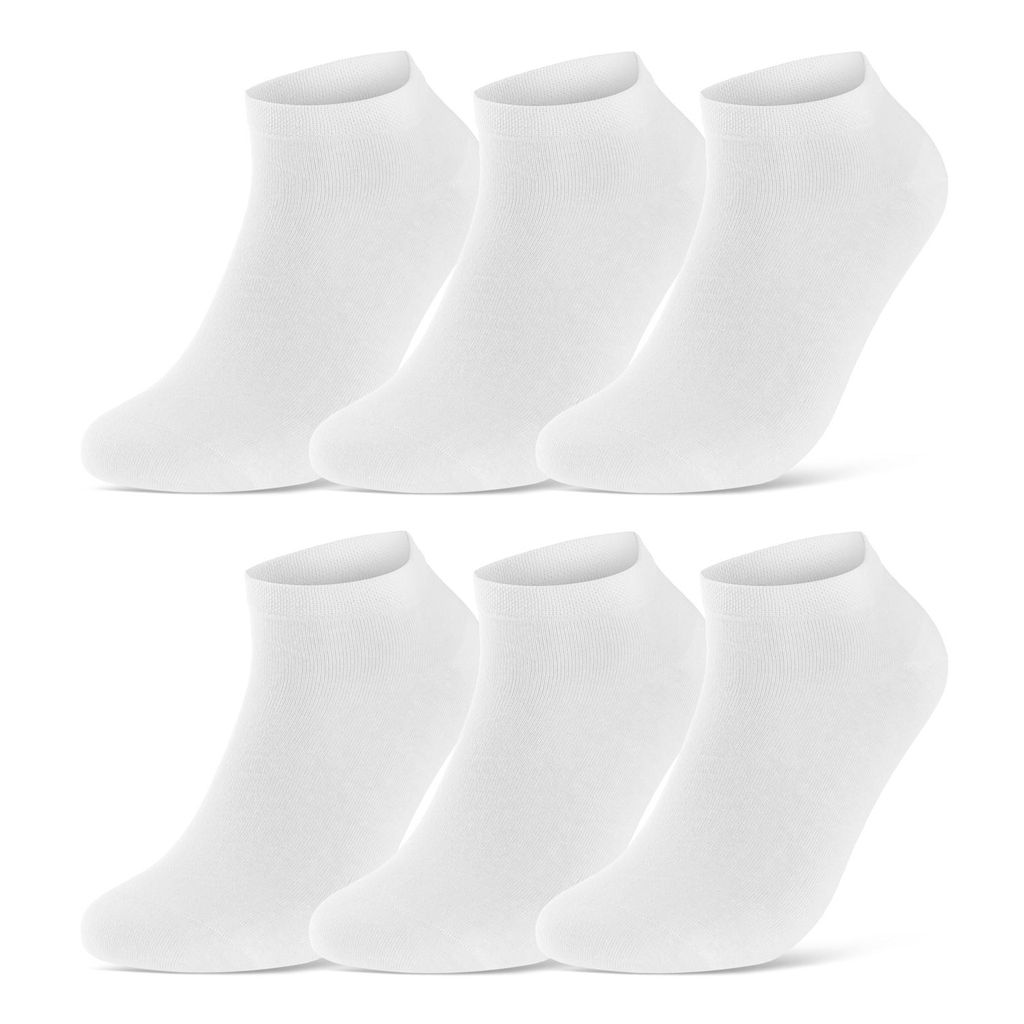 Sneaker Socken Bio Baumwolle Herren Damen - 16399 weiß Produktbild 