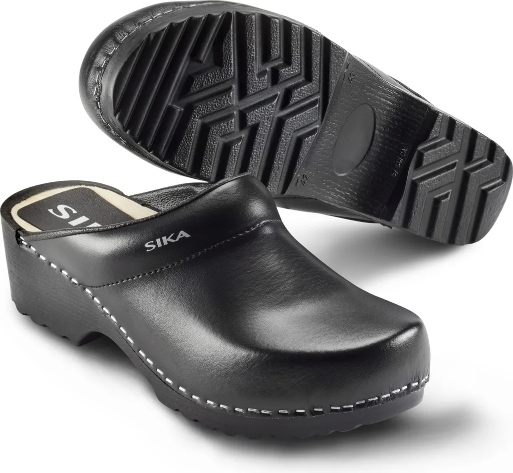 Sabot Noir Sika Traditionnelle Taille 40 - Chaussure de Travail Mixte