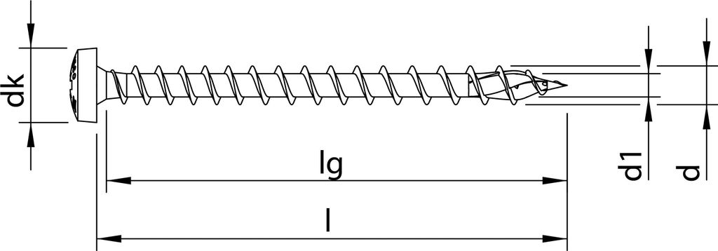 Heco -TOPIX-plus 4,5x16 Variables Vollgew. PZD-2 Rundkopf verz. blau, A3K, 60587