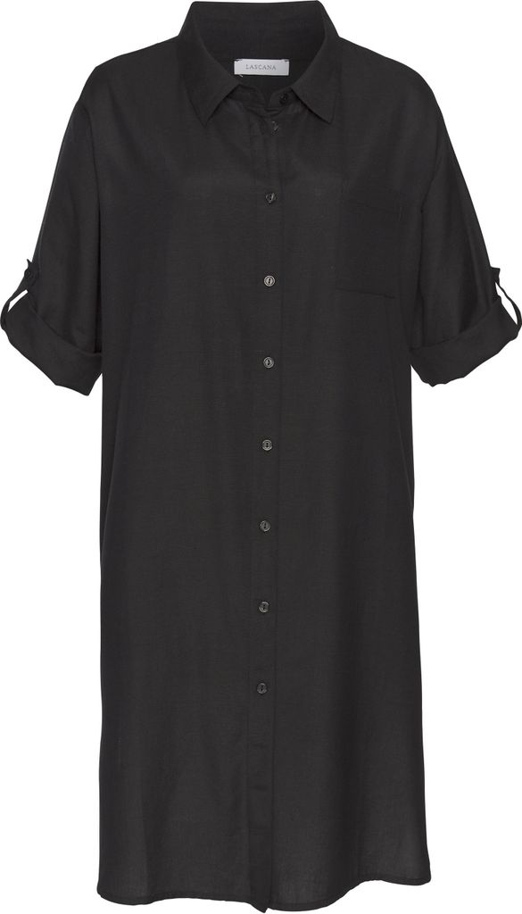 LASCANA Longbluse schwarz Größe 40 Produktbild 