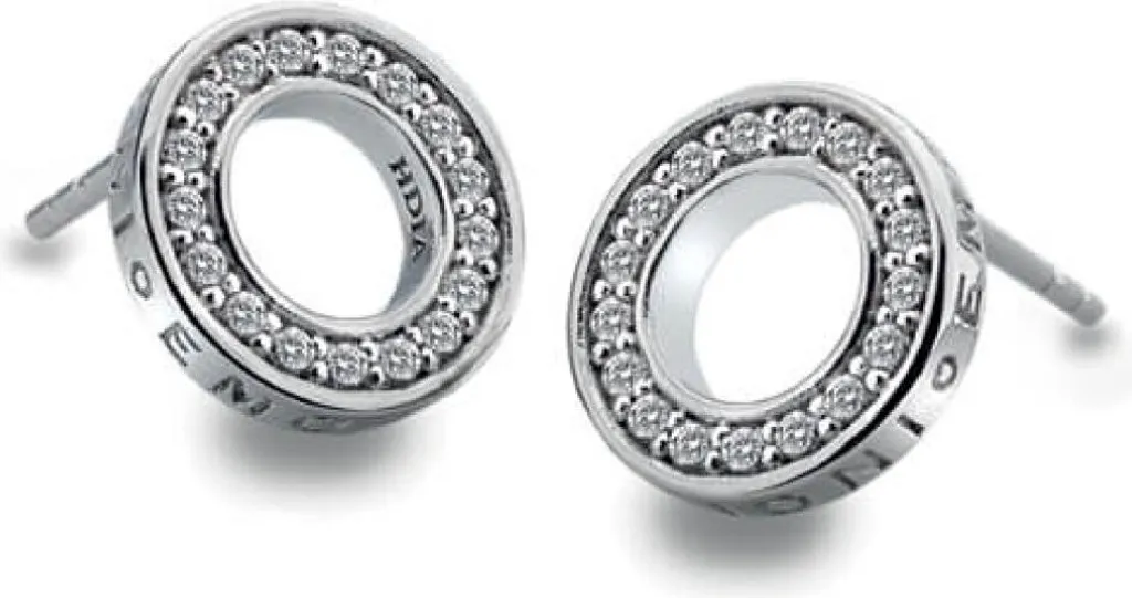 Boucles d'oreilles argent anti-allergie Hot Diamonds Saturno DE408