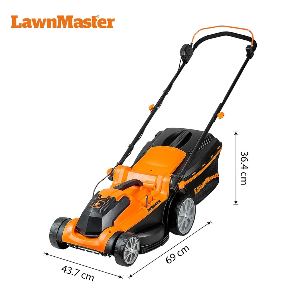 Tondeuse à gazon sans fil LawnMaster CLMF2437G 24V avec 2 batteries 4Ah - 2