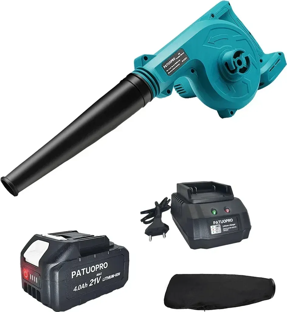 Soffiatore a Batteria 4Ah Offerta - Kit Completo Ugello Regolabile