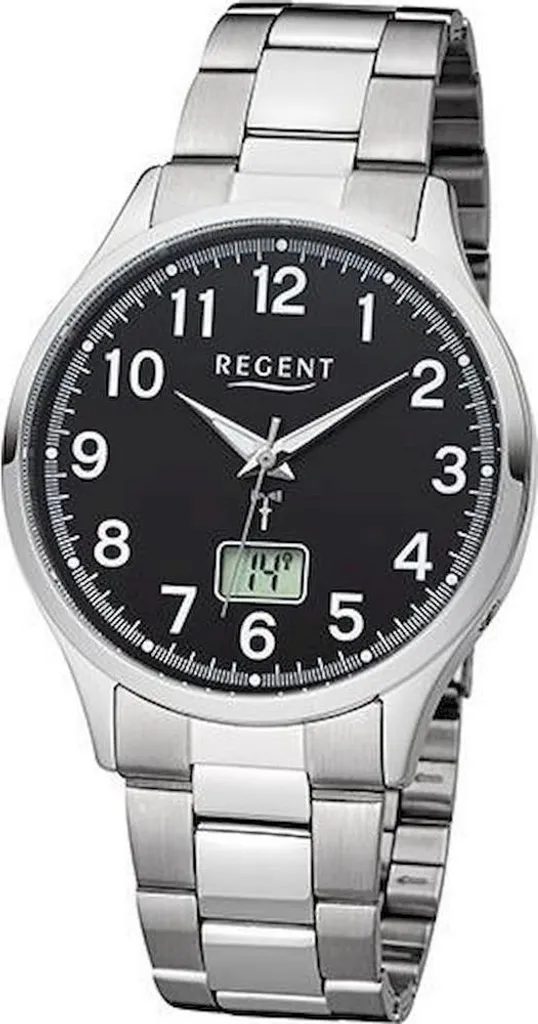 Regent montre Homme FR-273 : Montre Classique avec Bracelet en Cuir Noir