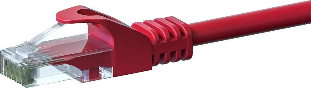 Cavo di rete CAT 6 U/UTP - 2 metri - rosso - CCA