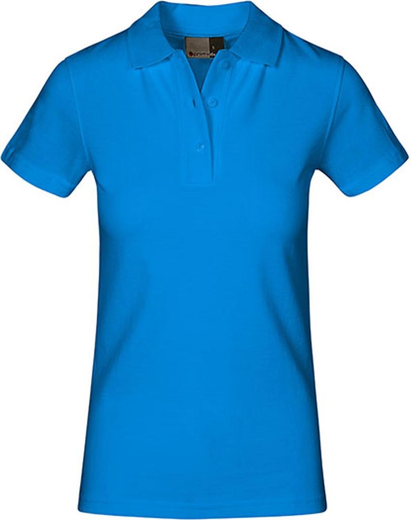 Superior Poloshirt Plus Size Damen, Türkis, XXXL