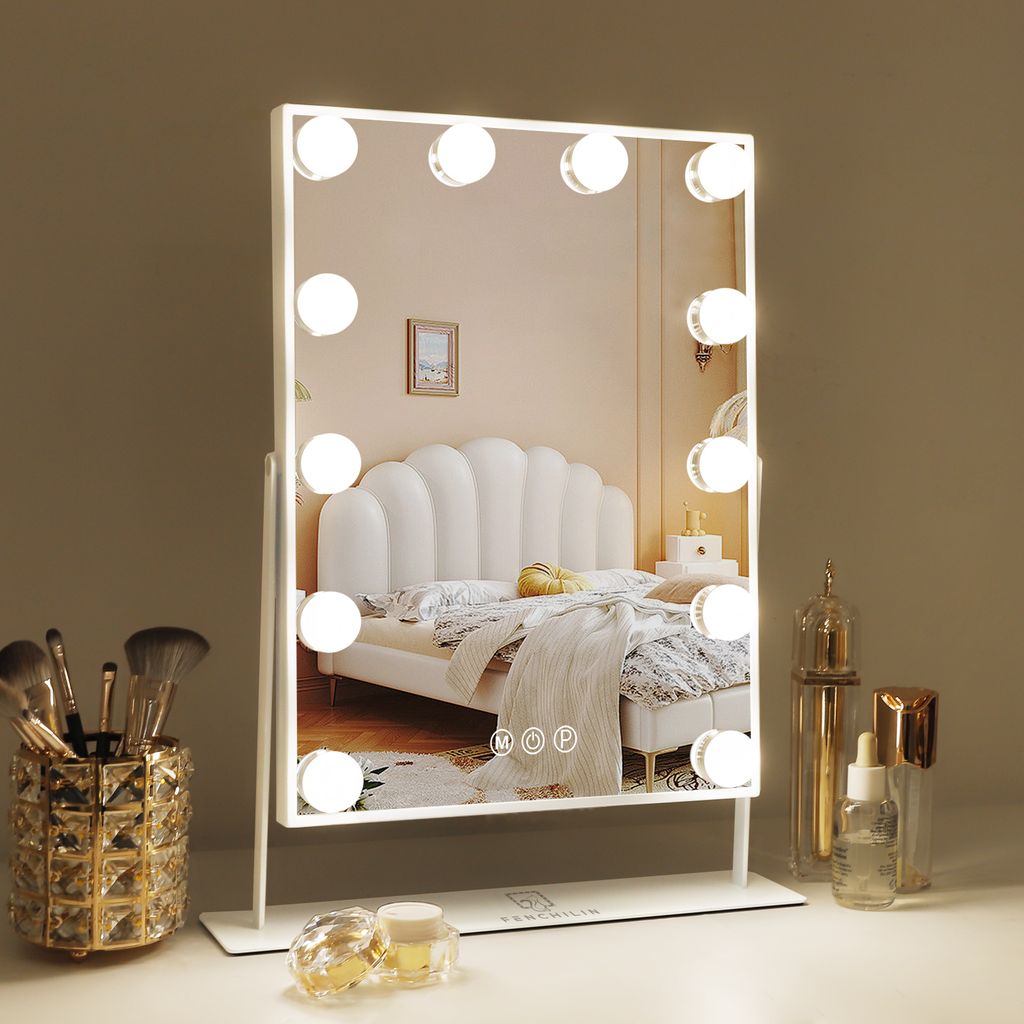 VANITII Miroir de maquillage avec éclairage 30 x 41cm Image du produit 