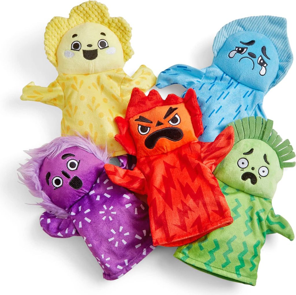 Learning Resources Feelings Family Handpuppen-Set, Handpuppen für Kinder, Gefühle kennenlernen, 5 Handpuppen „Gefühle“, Glücklich, Traurig,...