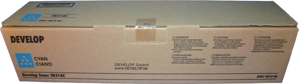 Cartouche Toner Develop TN314C Cyan A0D74D1 Consommable Laser d'Origine