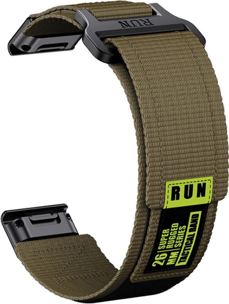 INF Garmin Fenix 8 Nylon-Gurtband Grün 26 mm Produktbild 