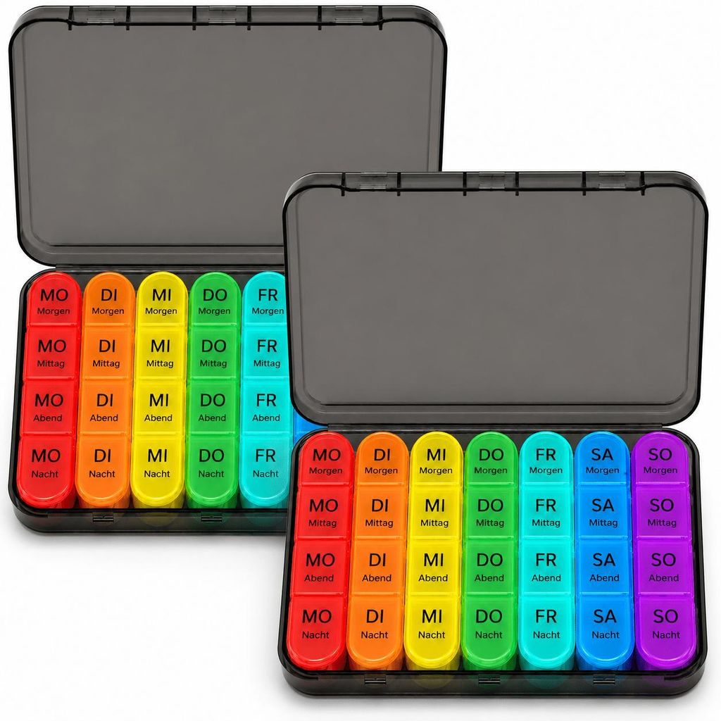 2 x Pillendose Tablettenbox Medikamentenbox Tablettendose 7 Produktbild 