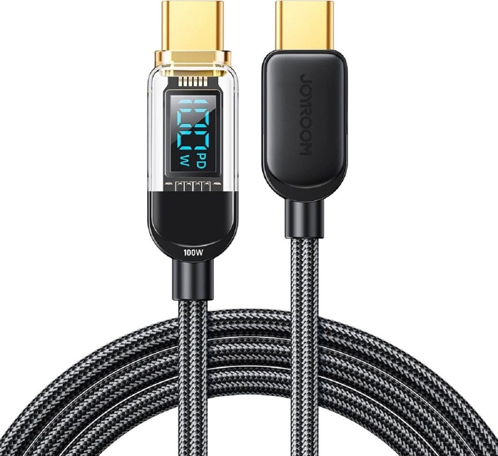 Joyroom USB C 100W Kabel 1,2 m schwarz (S-CC100A4)