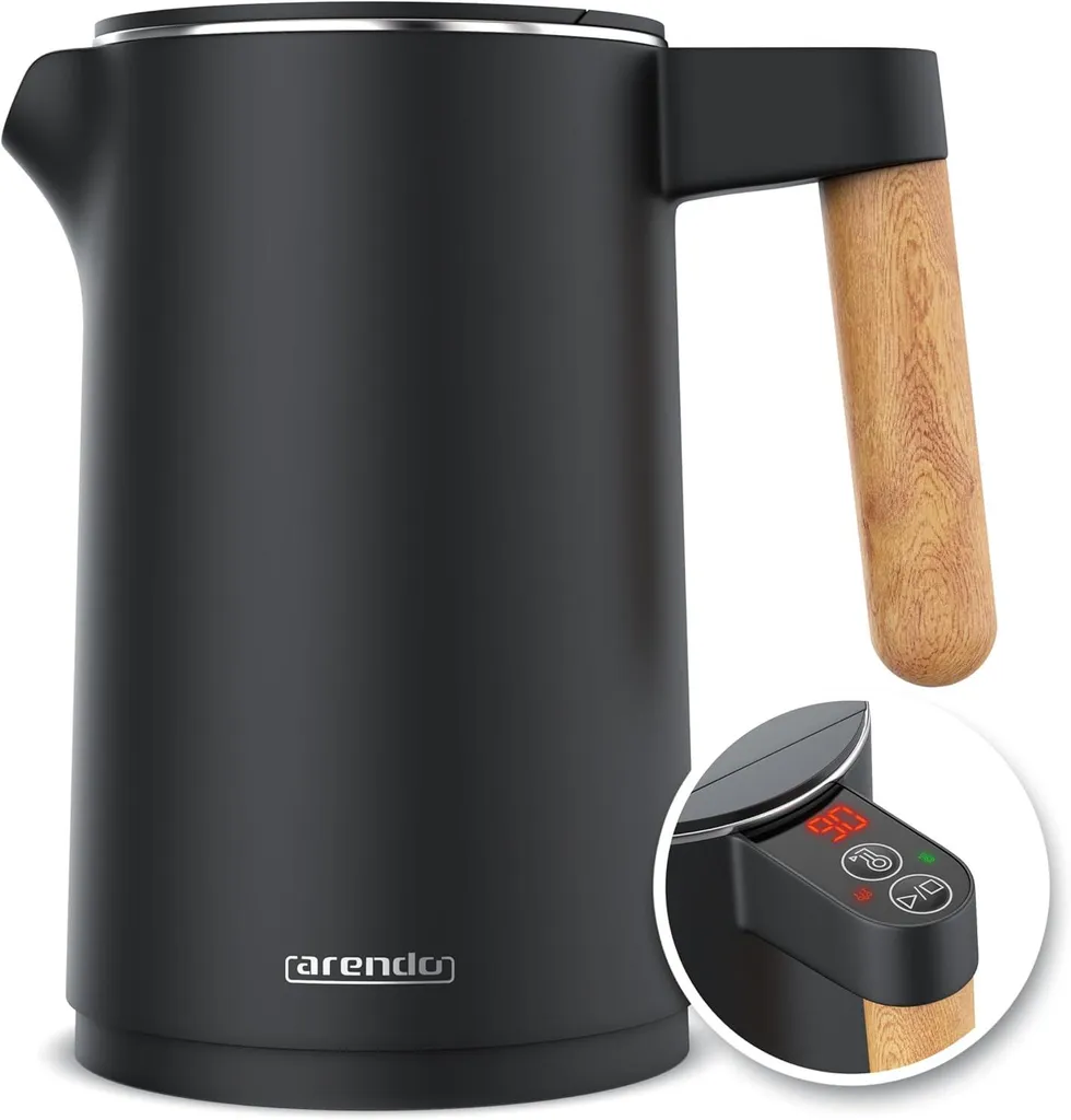 Bollitore Inox 1,5L 2200W: Temperatura 45-100°C per Tè Perfetti