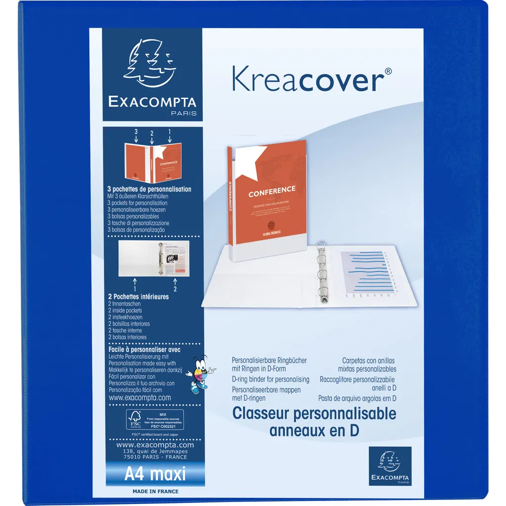 Classeur Archivage A4 Maxi Lot de 10 pour Bureaux et Dossiers Volumineux