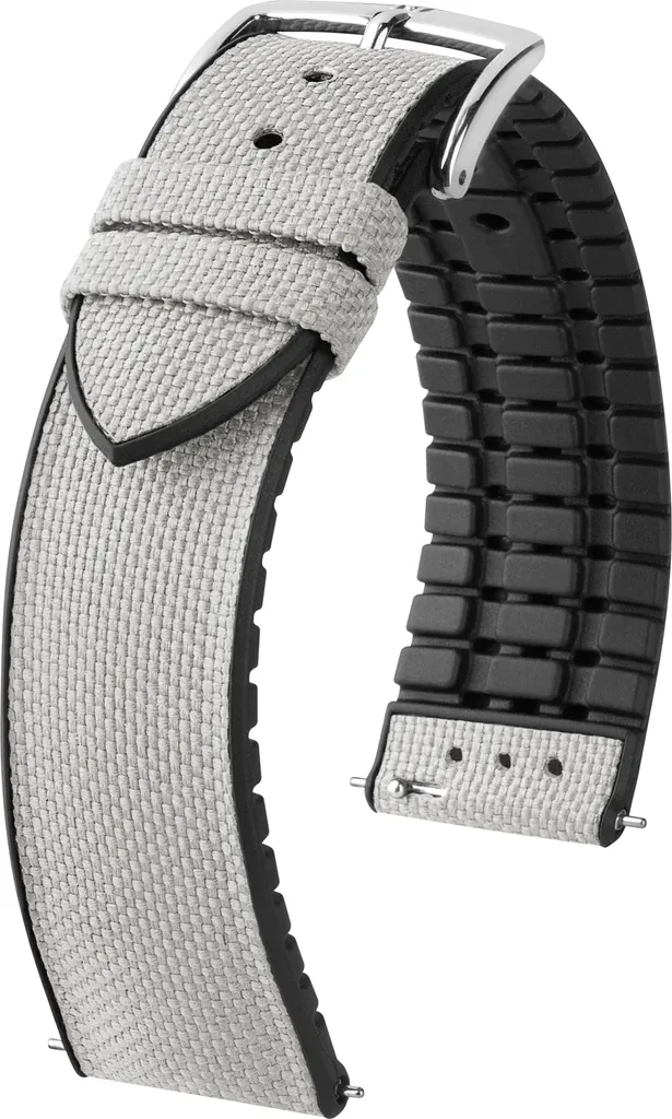 Bracelet de Montre 18 mm Hirsch Arne Gris en Matériau Performance