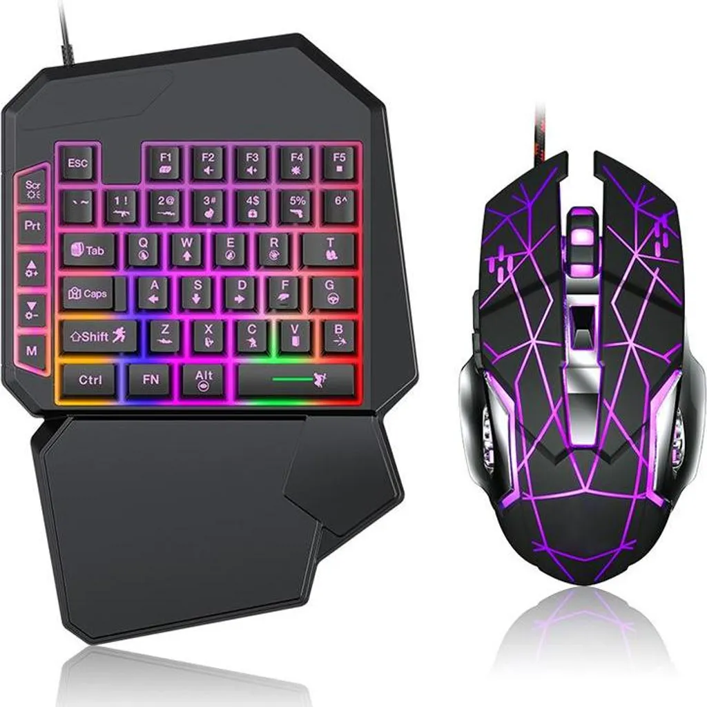 Clavier de jeu RGB étanche - 40 touches anti-ghosting pour PC Gamer