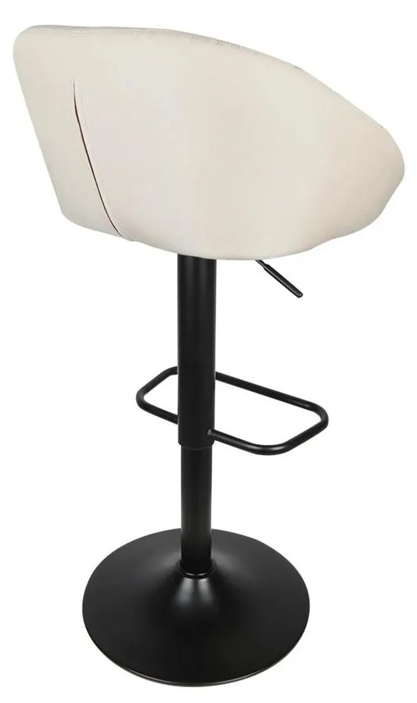 Tabouret de Bar Confortable et Stable pour Petits Espaces - Blanc