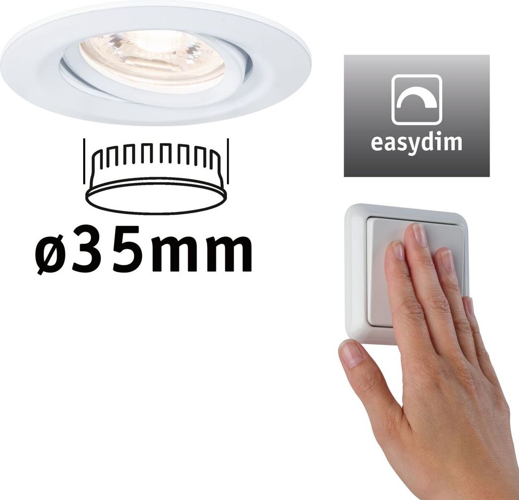 Paulmann LED Einbauleuchte Nova Mini Plus Einzelleuchte schwenkbar