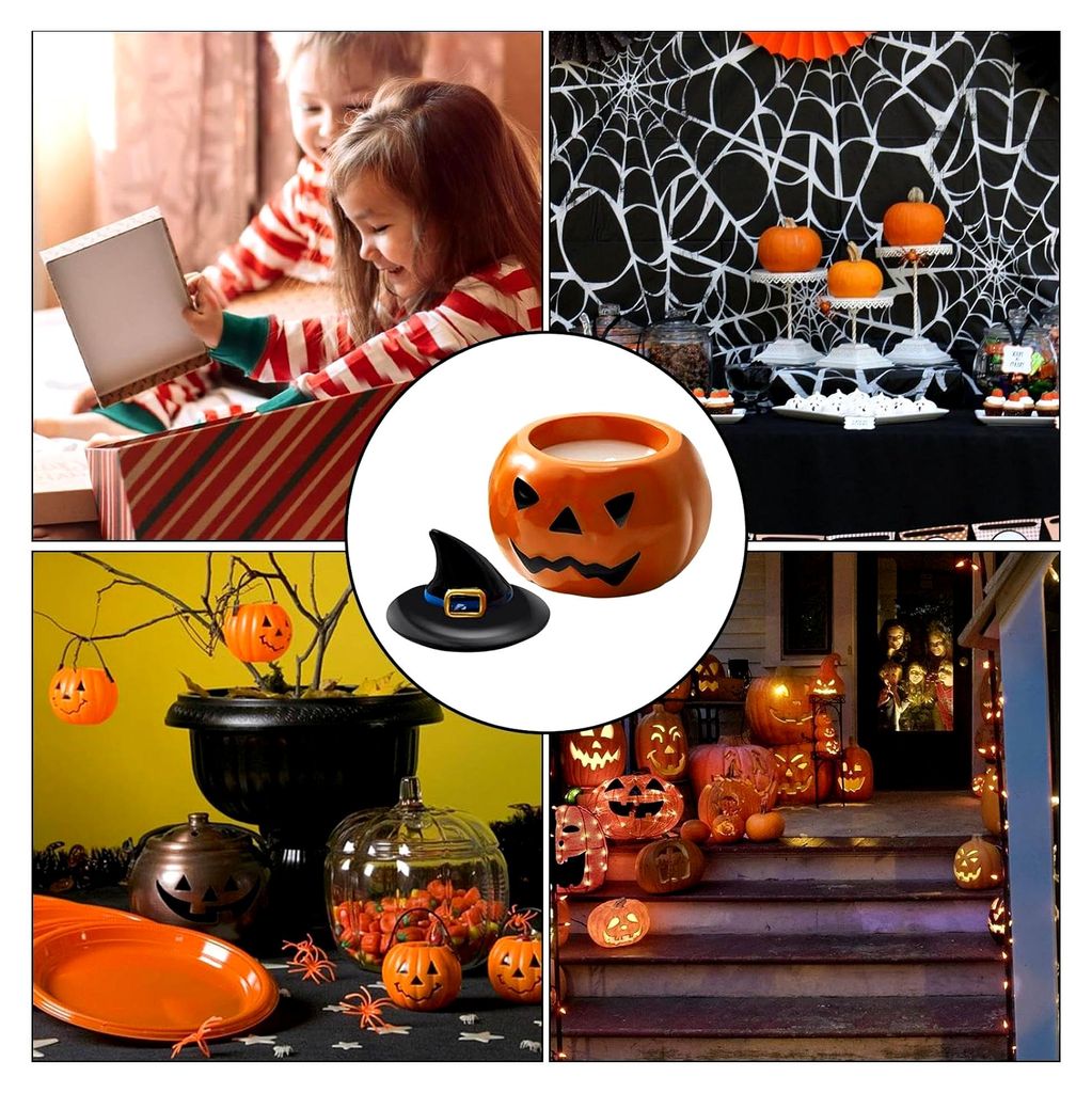 Kürbiskerzen für Halloween, Aromatherapie-Kerzen, kreative Duftkerzen für Halloween, langlebige Dekoration für Zuhause