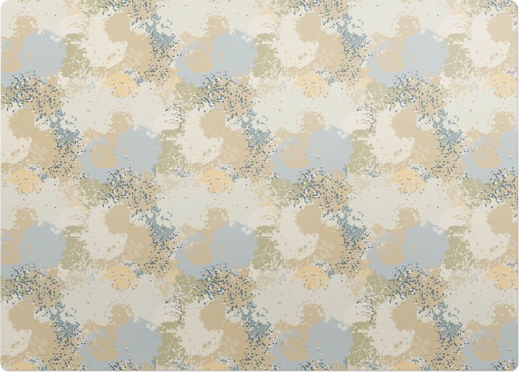 Abstraktes Mosaik – Bodenschutzmatte – Stuhlunterlage 140x100 cm – Rutschfest – Hartbodenmatte