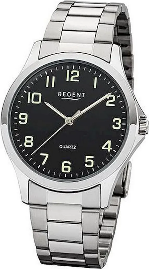 Montre Homme Regent 1152411 : Garde-temps en Cuir Noir Élégant