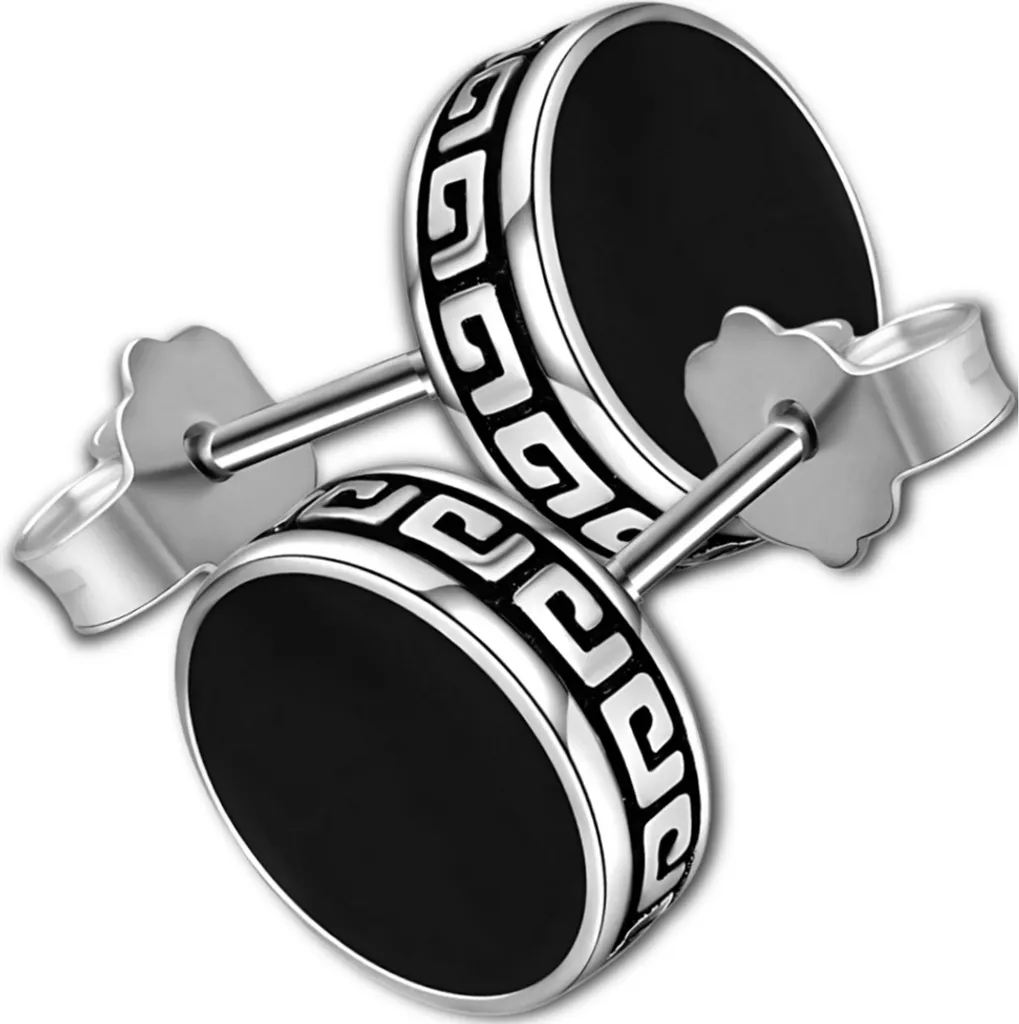 Orecchini 8mm Argento e Rame Camerazar - Design Industriale a Vite Unisex