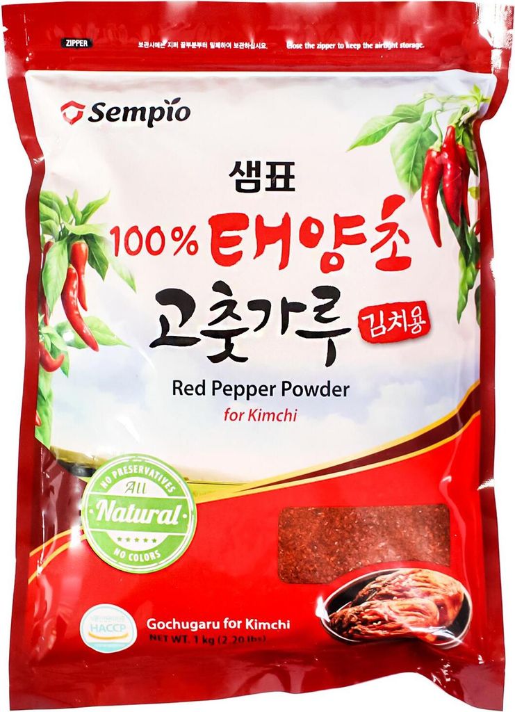Sempio | Paprika Taeyangcho Gochugaru - 1kg - 100% Für Kimchi - Aromatisch - Koreanisches Gewürz