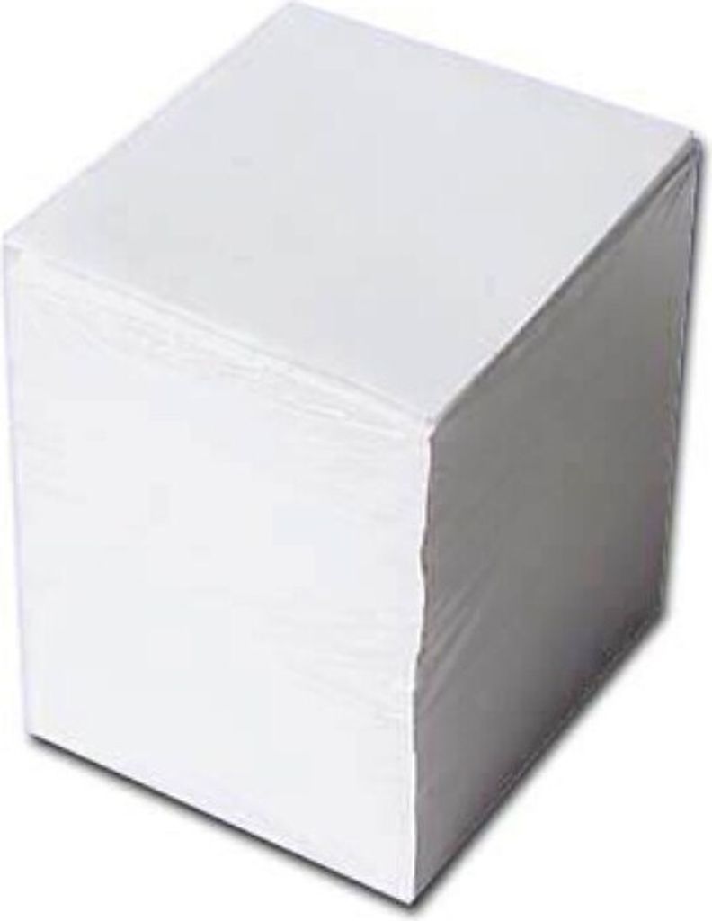 Notizzettel lose weiß 9,7 x 9,7 cm, ca. 500 Blatt, 1 Pack Produktbild 