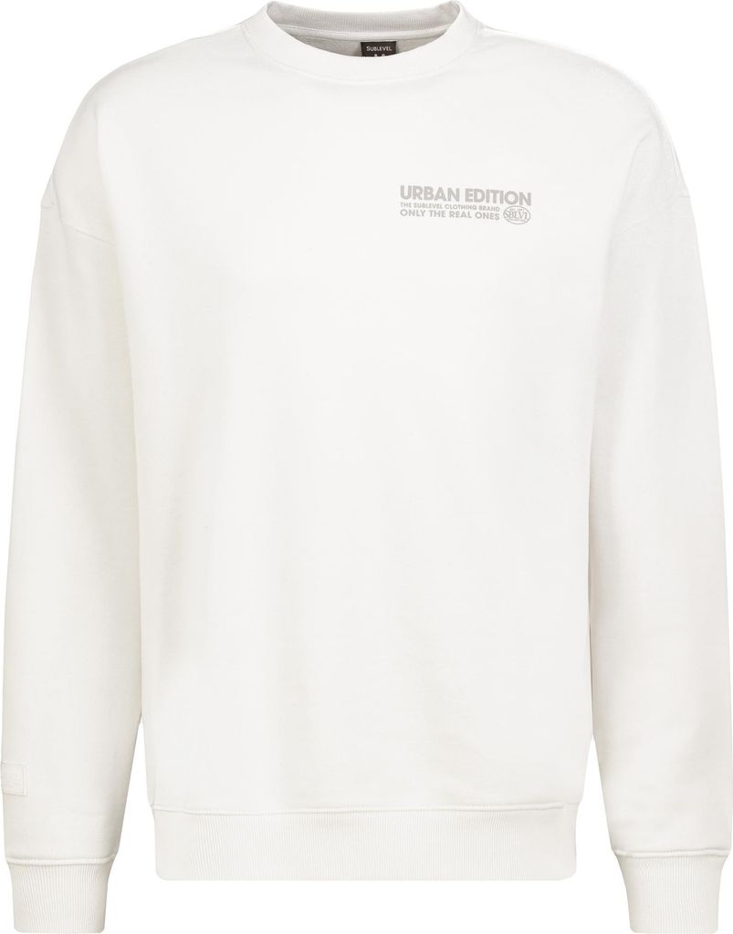 Sublevel Urban Edition Sweatshirt Rundhals mit Rippblende Größe: XL