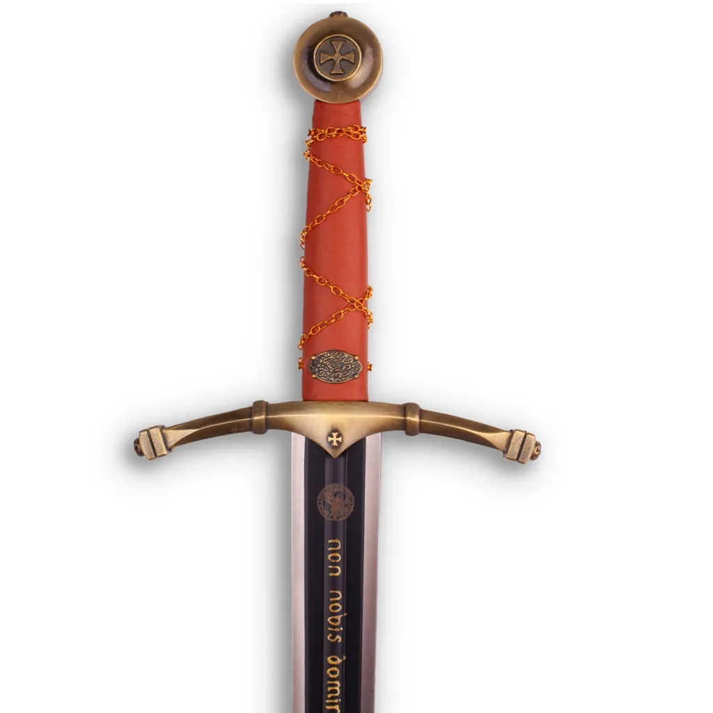 Épée de Templier Médiévale Artisanale en Acier pour Reconstitution - 3