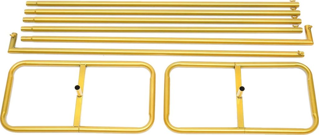 Hochzeitsbogen, Metallrahmen, Einfache Montage, Gold, 2m 78.74 inch