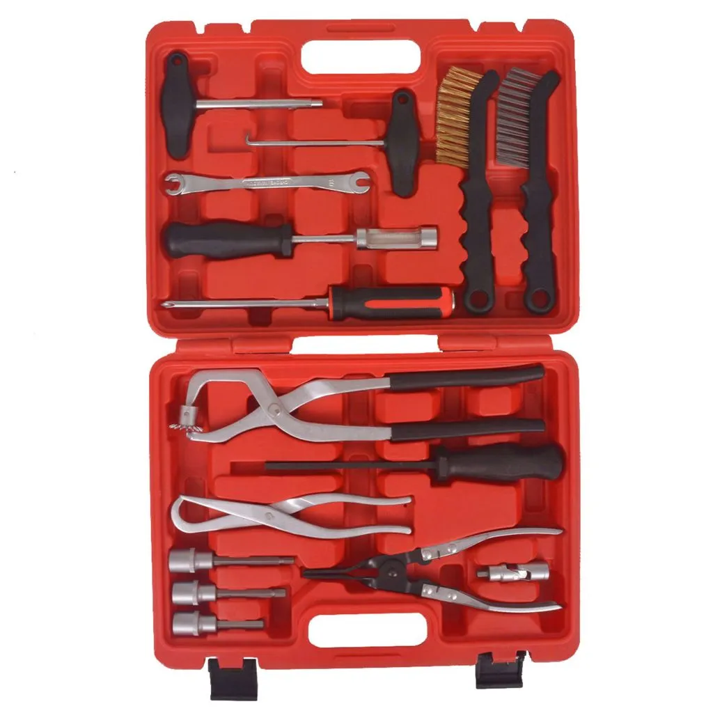 Kit outils freinage 15 pièces en acier robuste avec coffret de transport